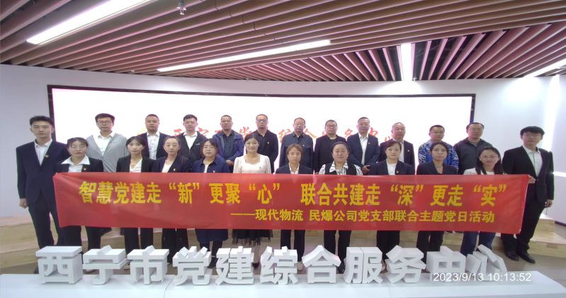 智慧黨建走&ldquo;新&rdquo;更聚&ldquo;心&rdquo;  聯(lián)合共建走&ldquo;深&rdquo;更走&ldquo;實(shí)&rdquo;  &mdash;&mdash;民爆公司、現(xiàn)代物流公司黨支部聯(lián)合開展主題黨日活動(dòng)